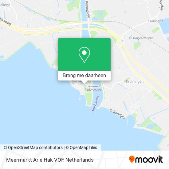 Meermarkt Arie Hak VOF kaart