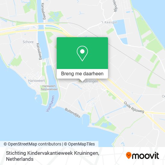 Stichting Kindervakantieweek Kruiningen kaart