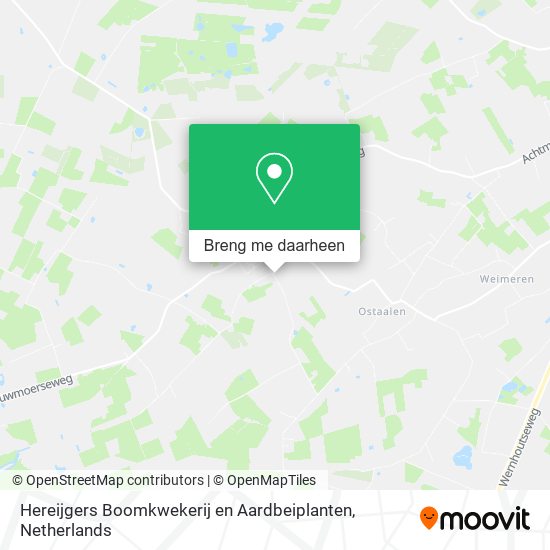 Hereijgers Boomkwekerij en Aardbeiplanten kaart
