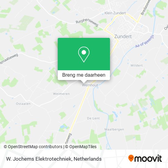 W. Jochems Elektrotechniek kaart