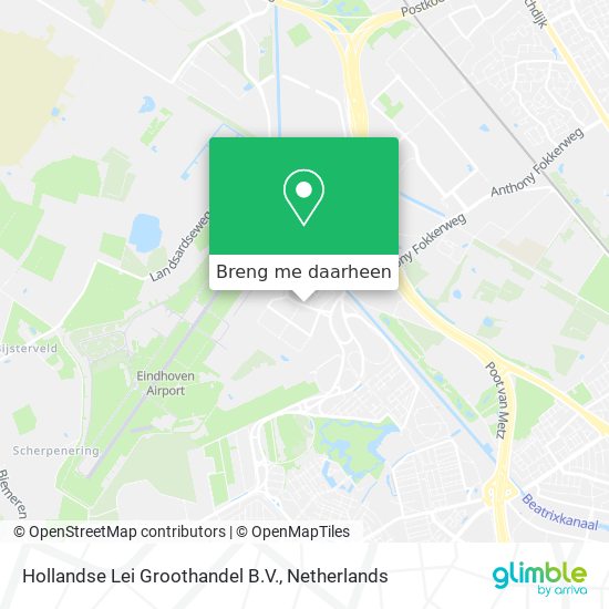 Hollandse Lei Groothandel B.V. kaart
