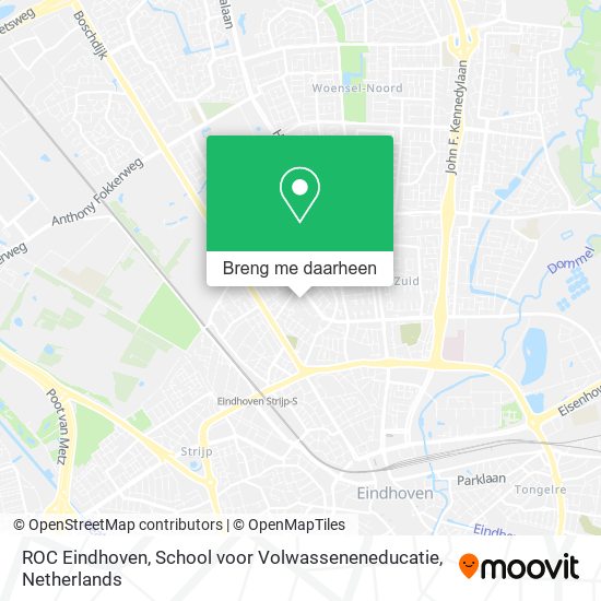 ROC Eindhoven, School voor Volwasseneneducatie kaart