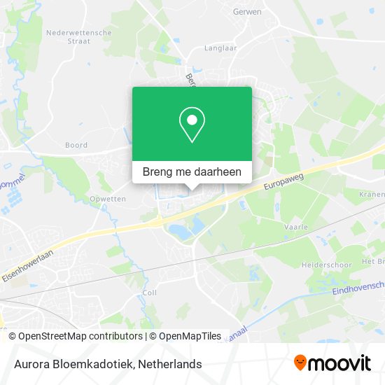 Aurora Bloemkadotiek kaart