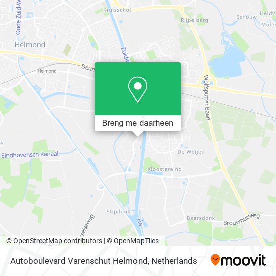 Autoboulevard Varenschut Helmond kaart