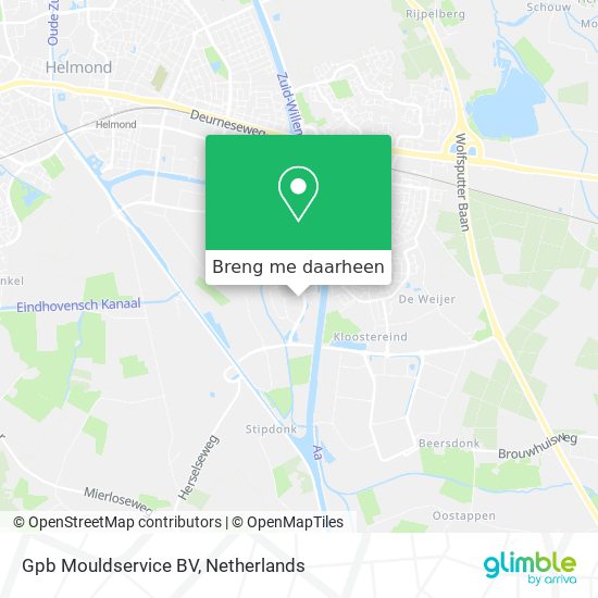 Gpb Mouldservice BV kaart