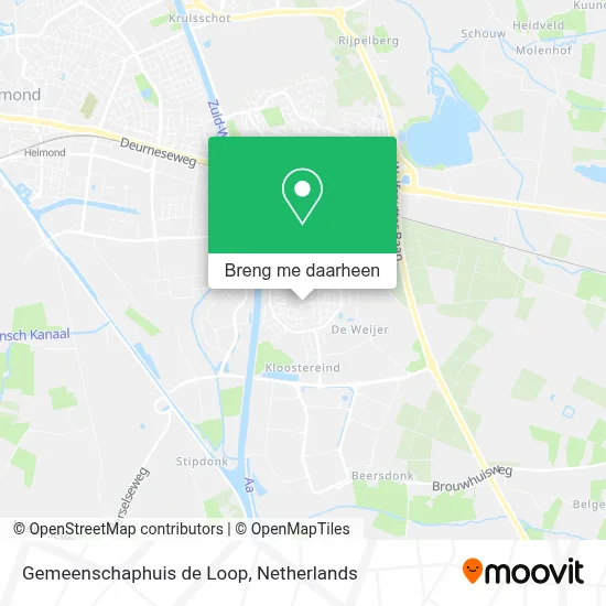 Gemeenschaphuis de Loop kaart