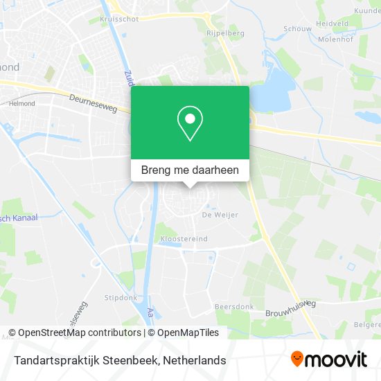 Tandartspraktijk Steenbeek kaart