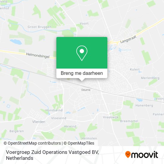 Voergroep Zuid Operations Vastgoed BV kaart