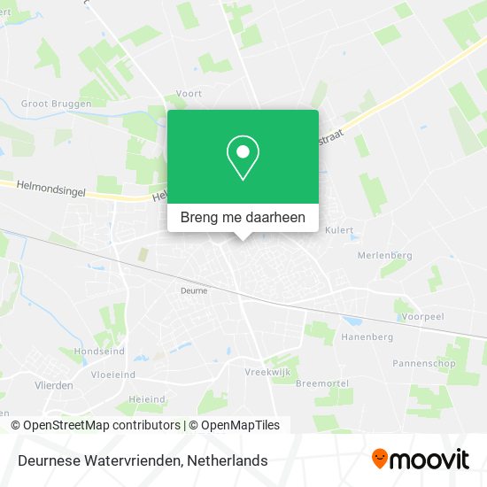 Deurnese Watervrienden kaart