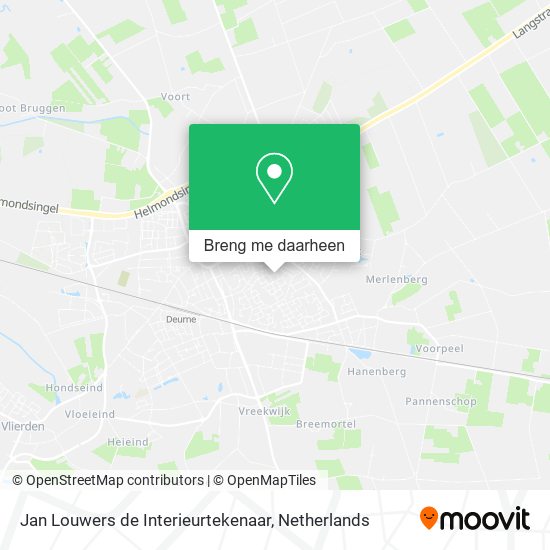 Jan Louwers de Interieurtekenaar kaart