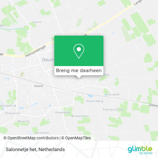 Salonnetje het kaart