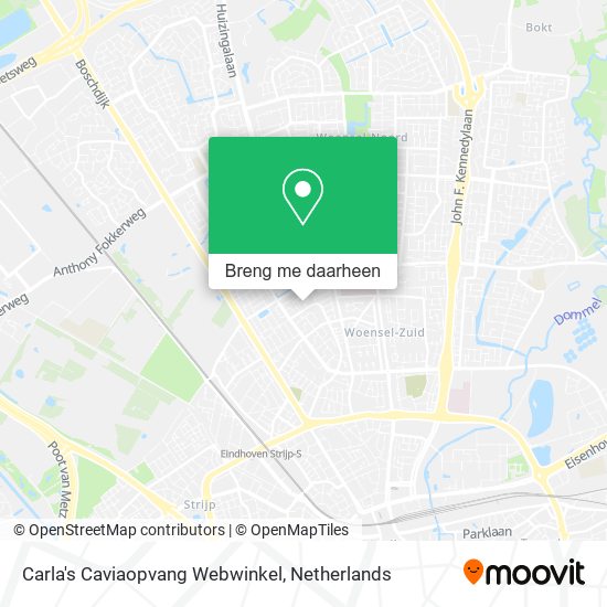 Carla's Caviaopvang Webwinkel kaart