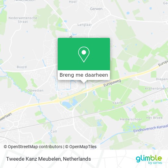 Tweede Kanz Meubelen kaart