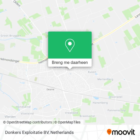 Donkers Exploitatie BV kaart