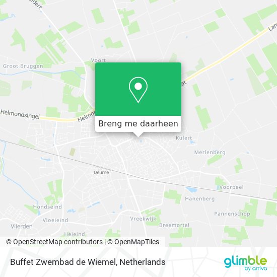 Buffet Zwembad de Wiemel kaart