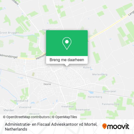 Administratie- en Fiscaal Advieskantoor vd Mortel kaart