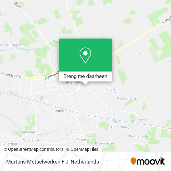 Martens Metselwerken F J kaart