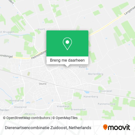 Dierenartsencombinatie Zuidoost kaart