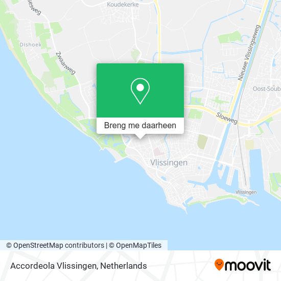 Accordeola Vlissingen kaart