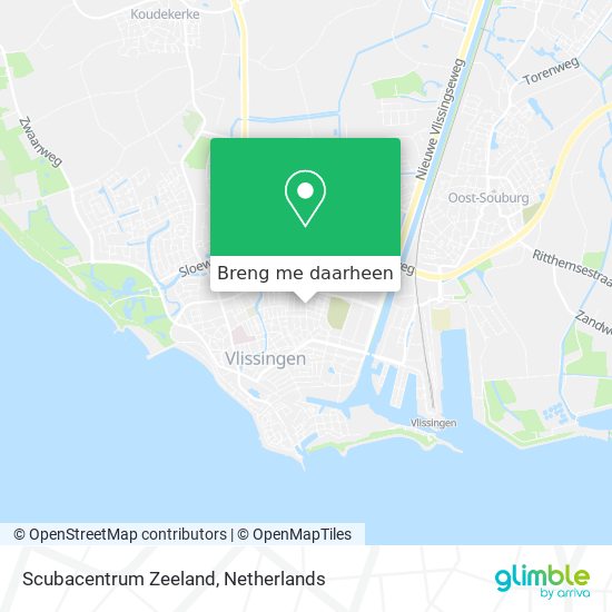 Scubacentrum Zeeland kaart