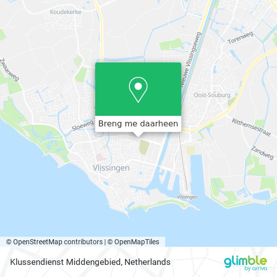 Klussendienst Middengebied kaart