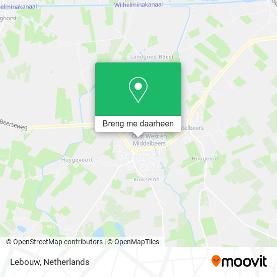 Lebouw kaart