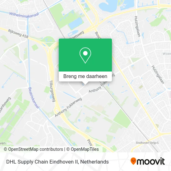 DHL Supply Chain Eindhoven II kaart
