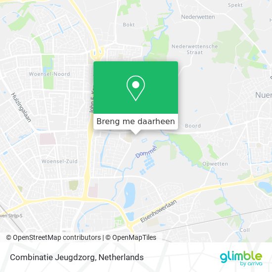 Combinatie Jeugdzorg kaart