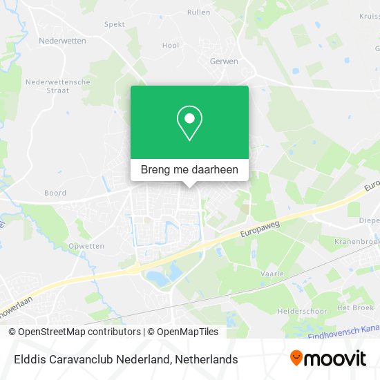 Elddis Caravanclub Nederland kaart