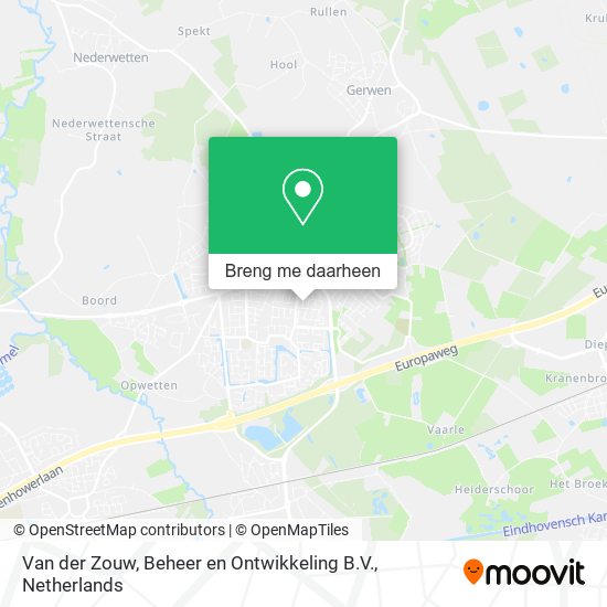 Van der Zouw, Beheer en Ontwikkeling B.V. kaart