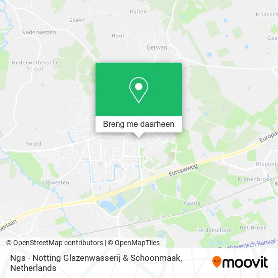 Ngs - Notting Glazenwasserij & Schoonmaak kaart