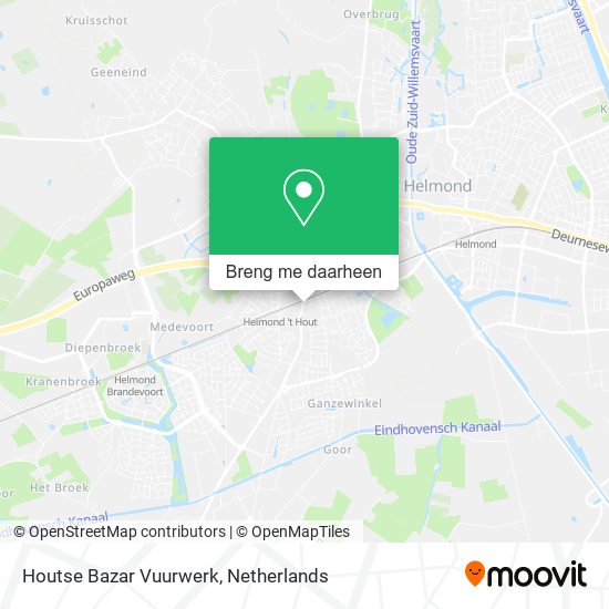 Houtse Bazar Vuurwerk kaart