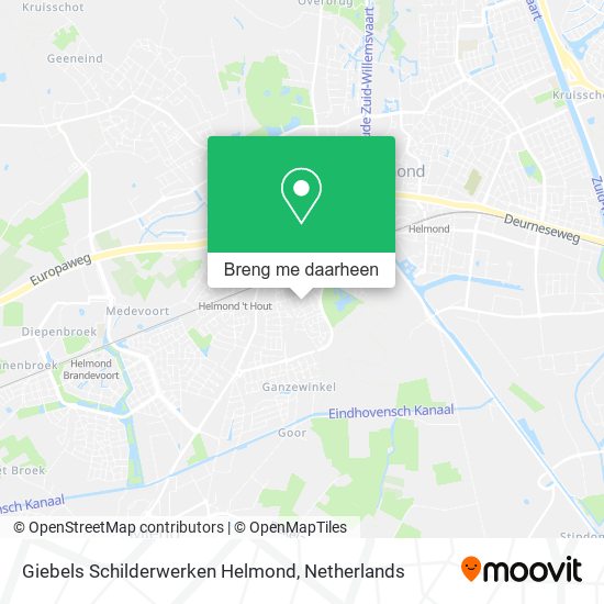 Giebels Schilderwerken Helmond kaart