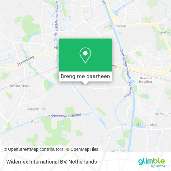 Widemex International BV kaart