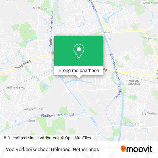 Voc Verkeersschool Helmond kaart