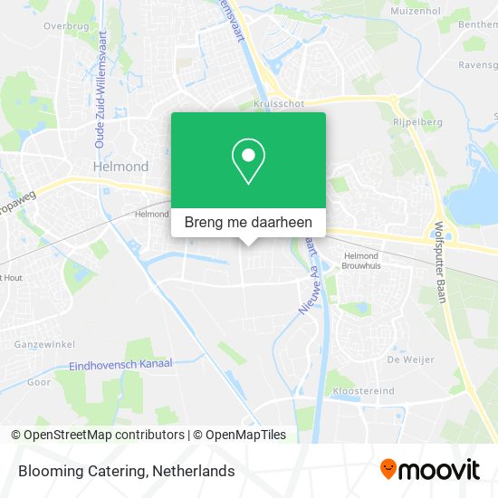 Blooming Catering kaart