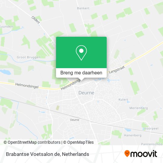 Brabantse Voetsalon de kaart