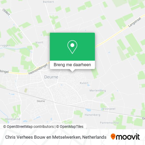 Chris Verhees Bouw en Metselwerken kaart