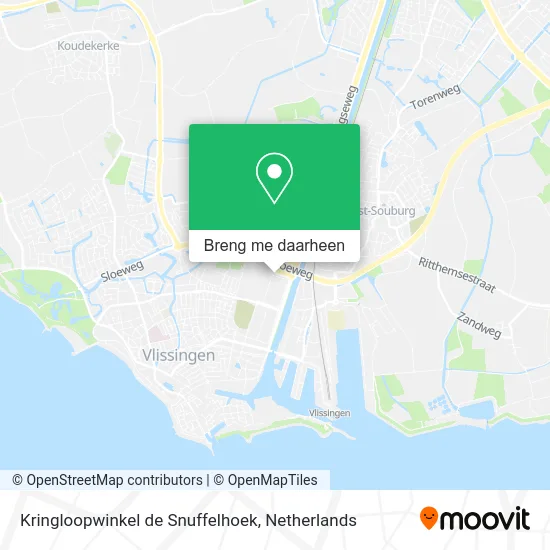 Kringloopwinkel de Snuffelhoek kaart