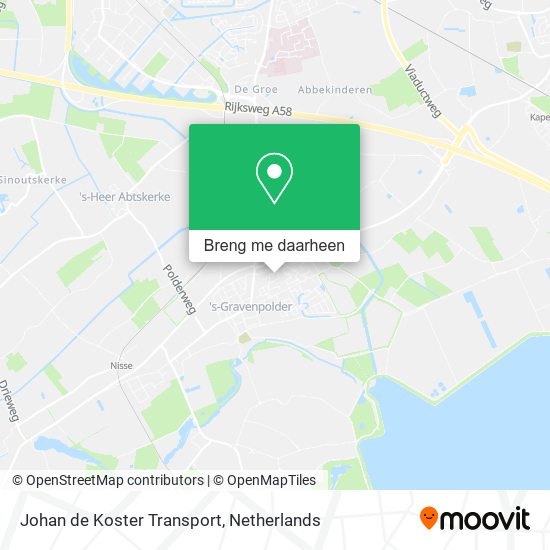 Johan de Koster Transport kaart