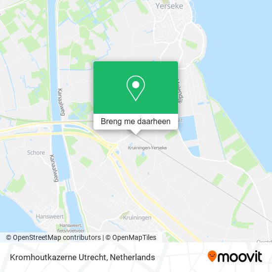 Kromhoutkazerne Utrecht kaart