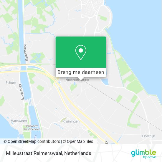 Milieustraat Reimerswaal kaart