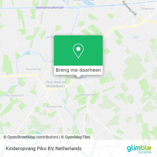 Kinderopvang Piko BV kaart