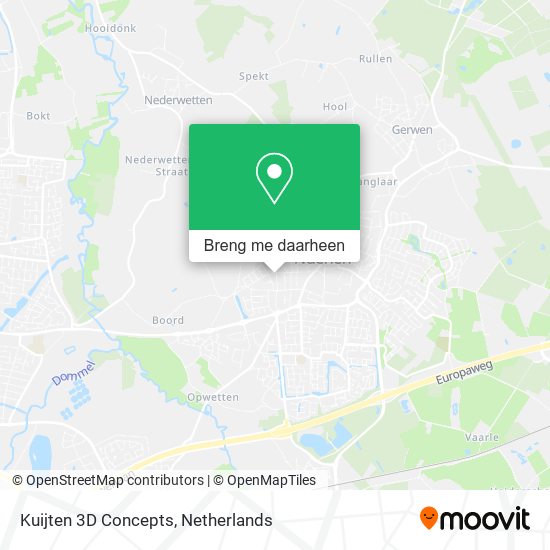 Kuijten 3D Concepts kaart
