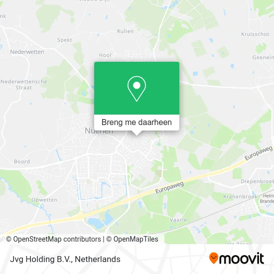 Jvg Holding B.V. kaart
