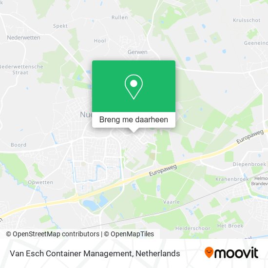 Van Esch Container Management kaart