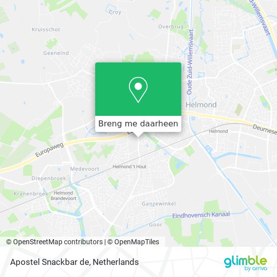 Apostel Snackbar de kaart