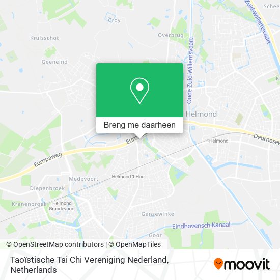 Taoïstische Tai Chi Vereniging Nederland kaart