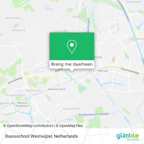 Basisschool Westwijzer kaart