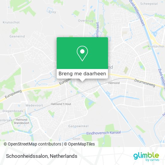 Schoonheidssalon kaart